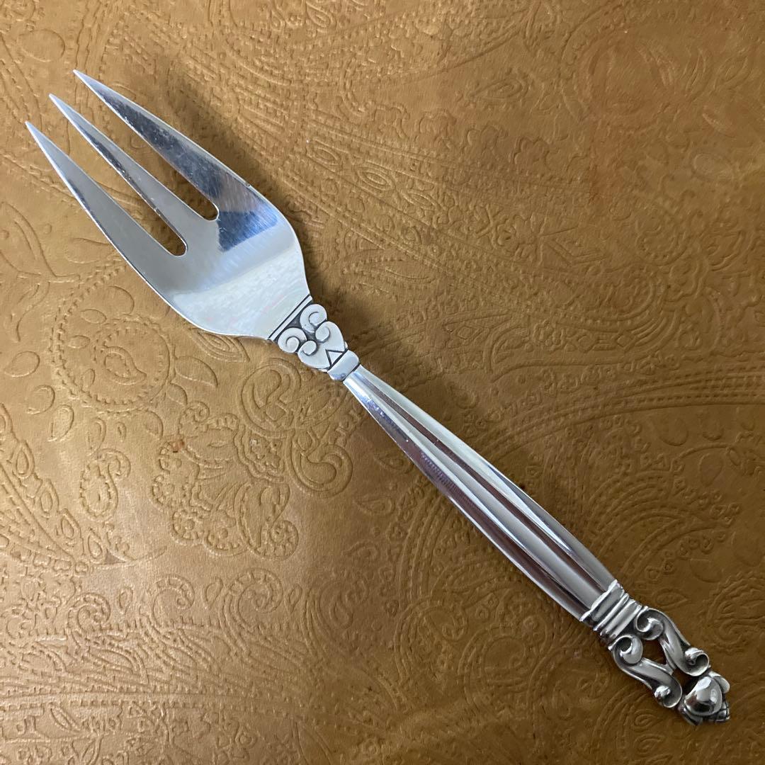 【ジョージジェンセン】純銀/約100g フォーク 16.5cm 2点【エコーン】