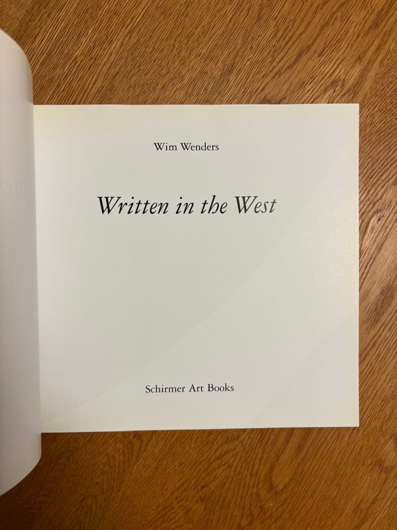 Wim Wenders Written in the West - メルカリ