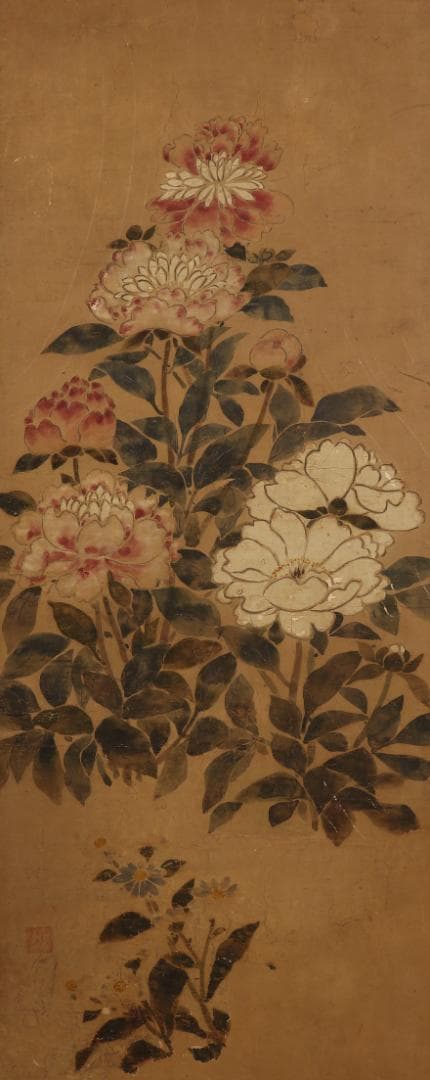 伊年印】☆俵屋宗達『四季草花図』 六曲半双 琳派☆検）尾形光琳 本