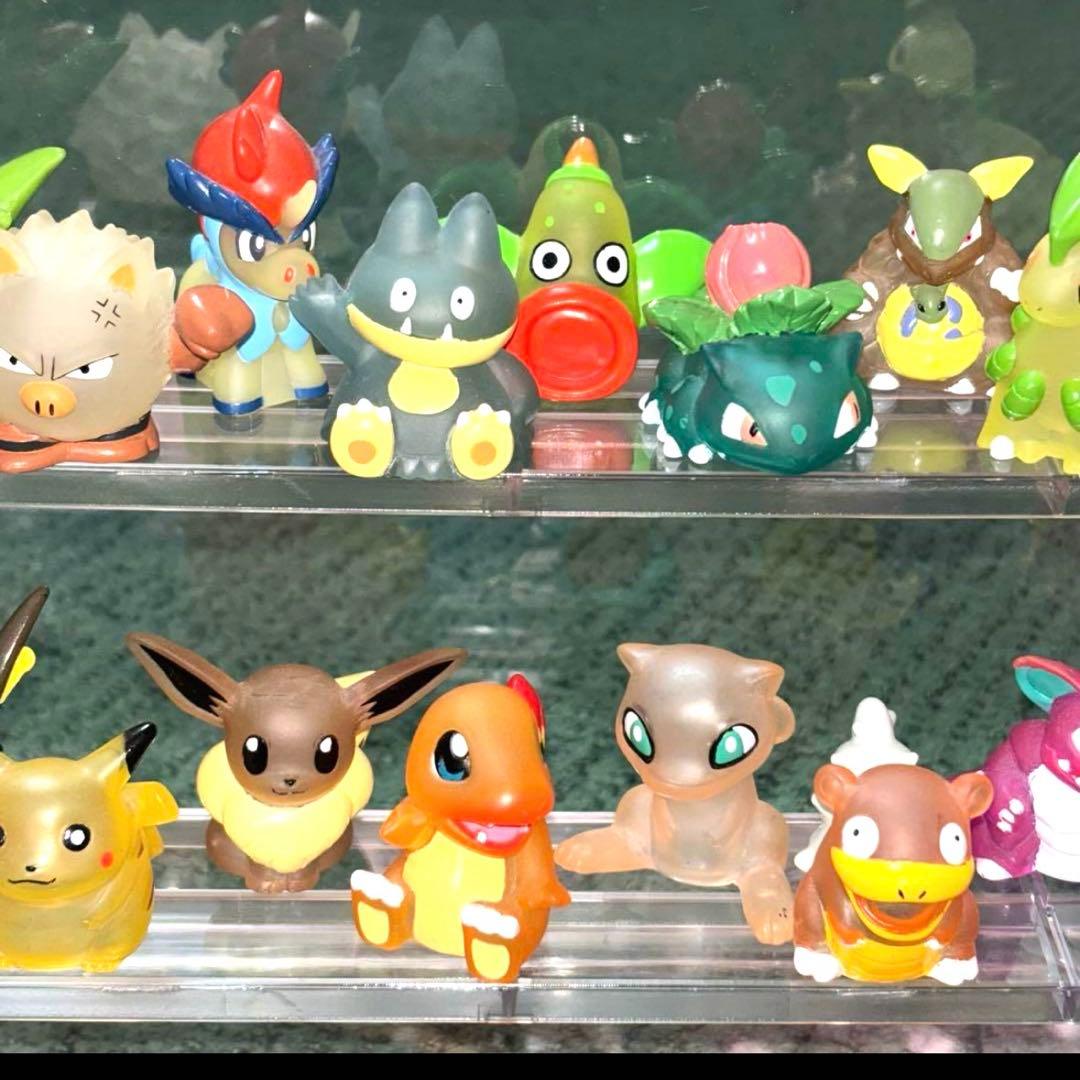 早い者勝ち！【激レア】ポケモンキッズ ポケモン 指人形 クリア 34体