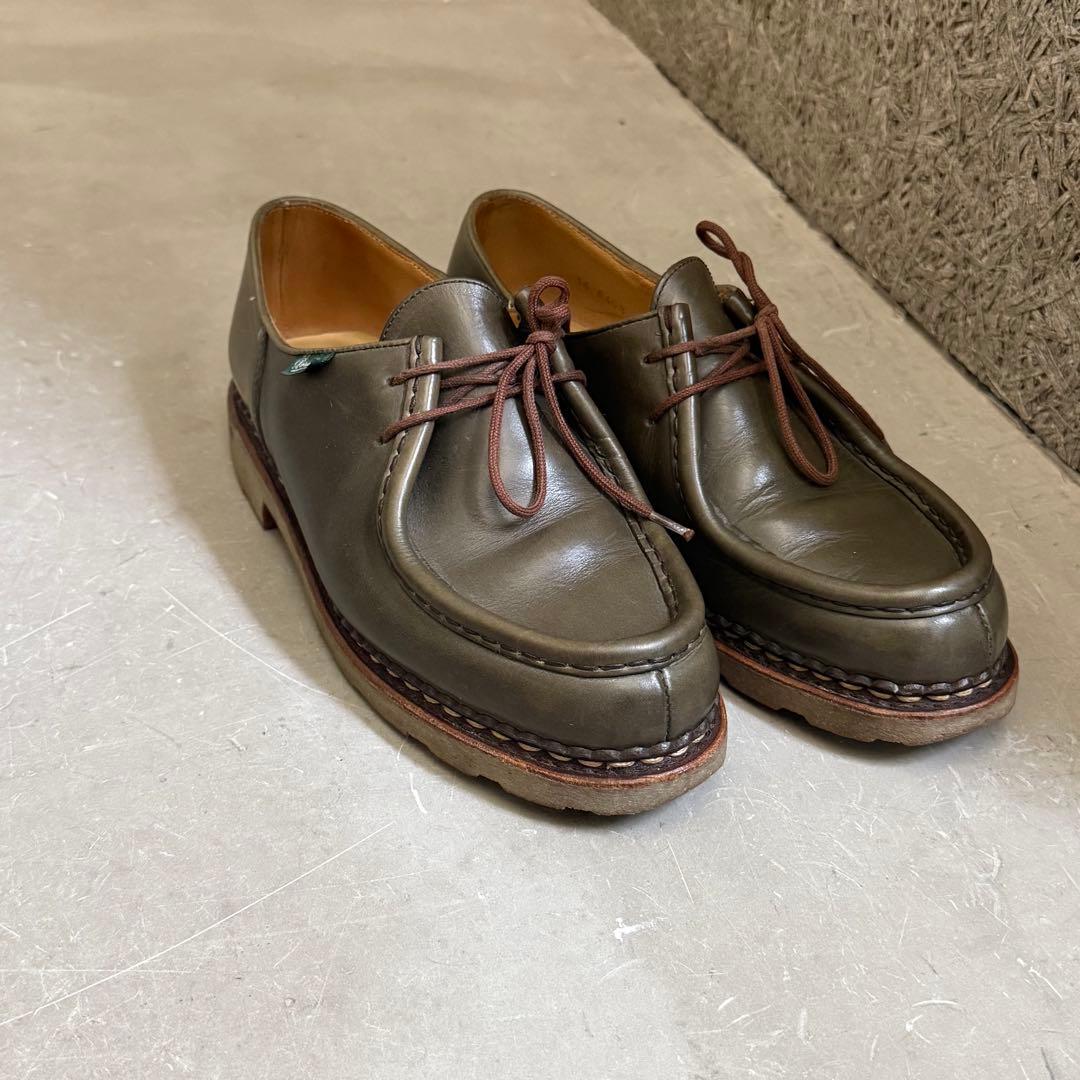 パラブーツ ミカエル 7 オリーブ グリーン - メルカリ