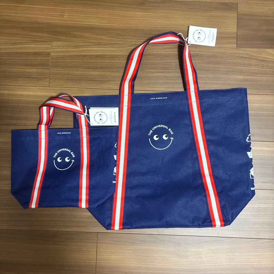 アニヤハインドマーチ　明治屋 ユニバーサルバッグ エコバッグ 明治屋がアニヤ ハインドマーチとコラボ、即完売したエコバッグのミニ
