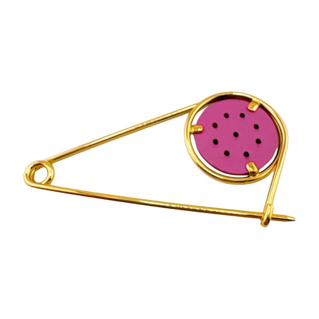 ロエベ LOEWE GP メカノピン チャーム ゴールド　ピンク 安全ピン LOEWE（ロエベ） （新品・未使用品）ロエベ スモール メカノ ピン