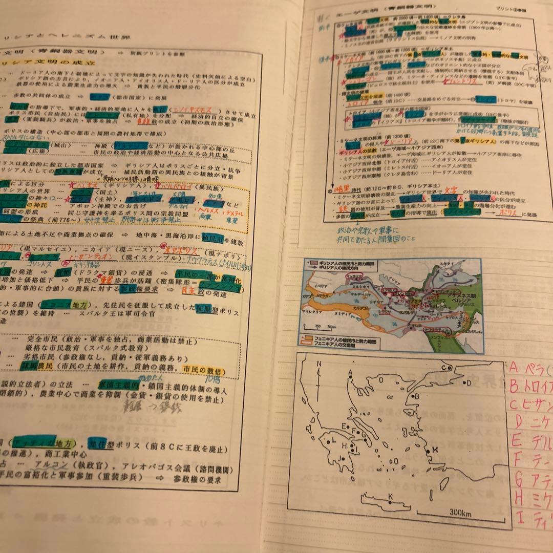 河合塾世界史科 沼田英之先生の講義ノート 早慶 - メルカリ