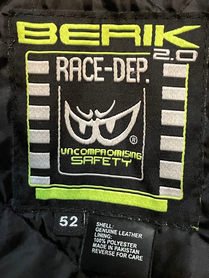 ✨美品✨BERIK 革ツナギセパレートタイプ上下セット サイズ52 、50