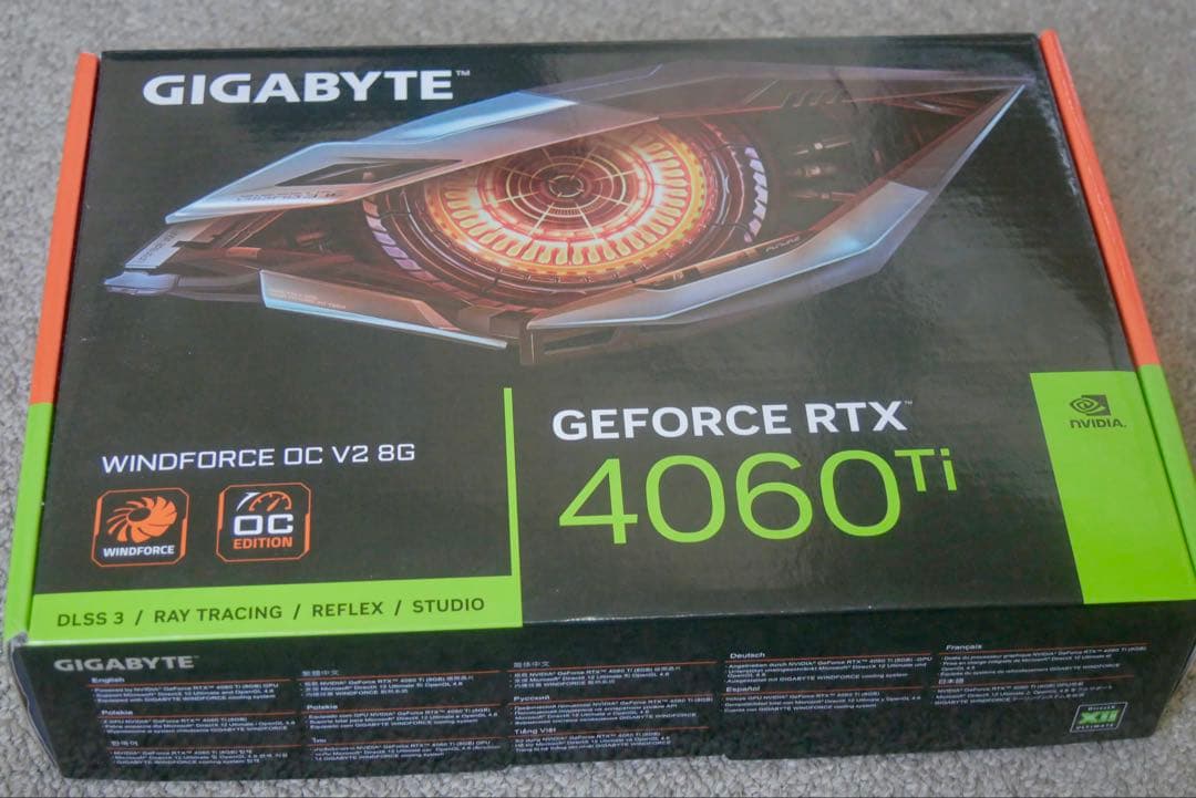 グラフィックボード・グラボ・ビデオカード GIGABYTE RTX 4060Ti WINDFORCE OC V2 8G GIGABYTE GeForce RTX 4060 Ti WINDFORCE OC V2 8G WINDFORCE GEFORCE