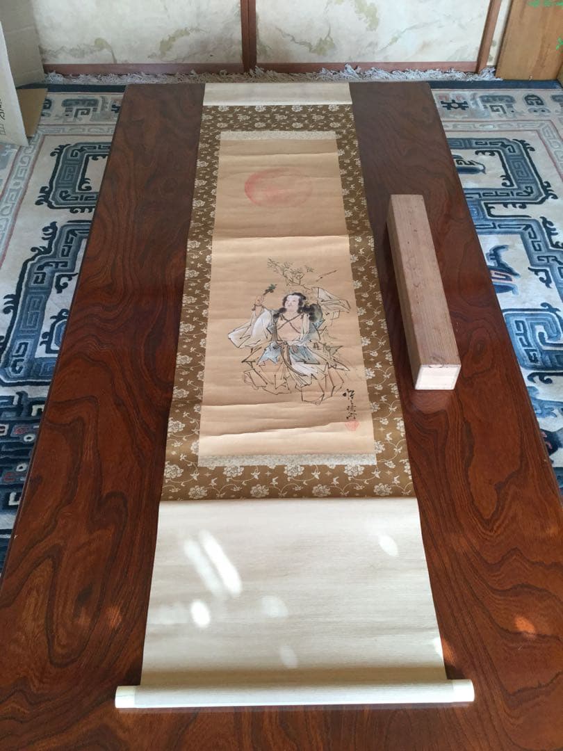 大幅に値下げ】河鍋暁斎 かわなべ きょうさい 肉筆掛け軸（真贋不明