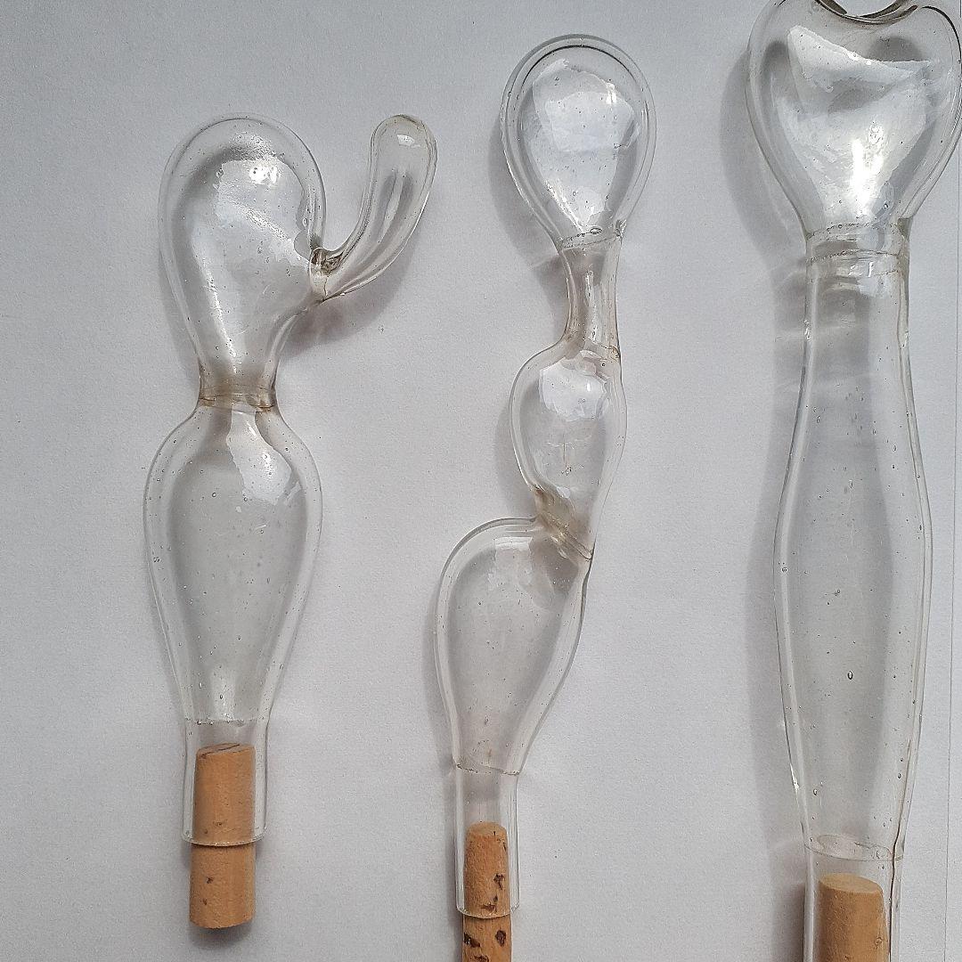 ゴム風船型N アンティーク硝子 昭和レトロ レトロ雑貨 とろとろガラス