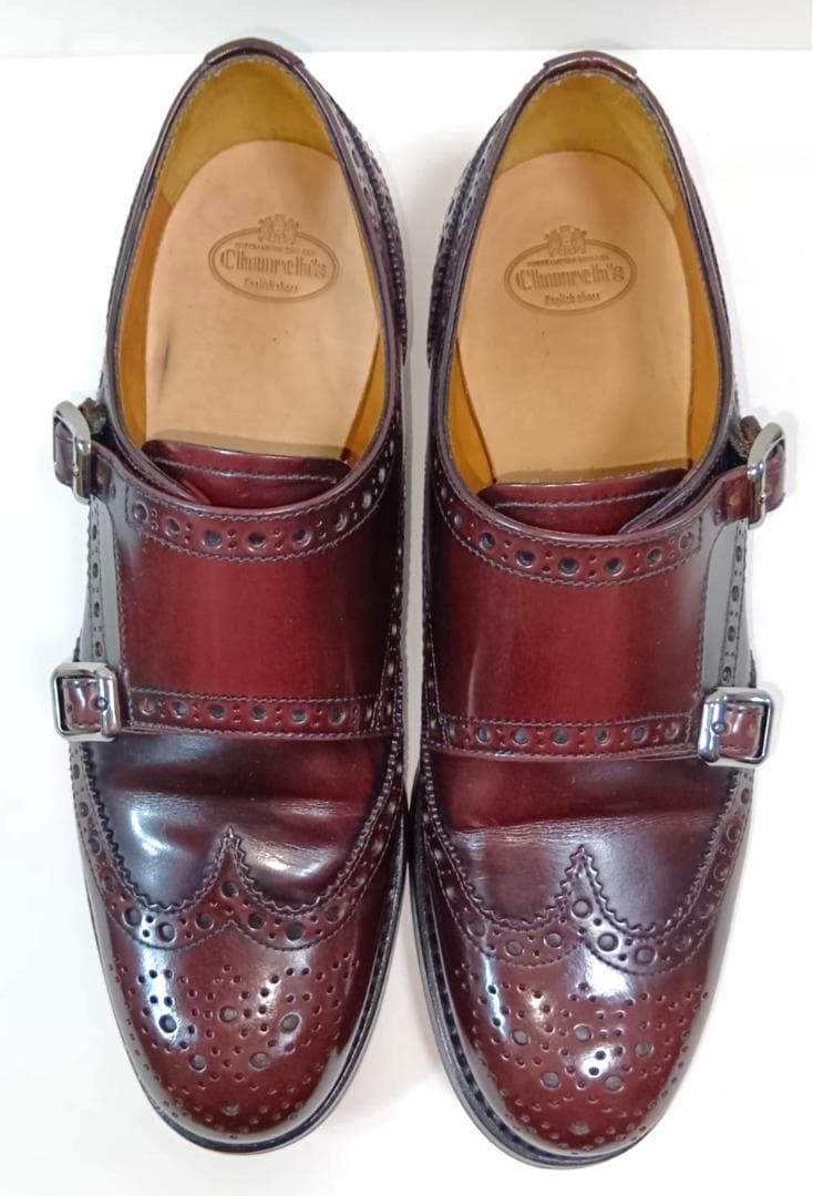 希少色】Church's LANA R ダブルモンク 23cm バーガンディ - 靴安い