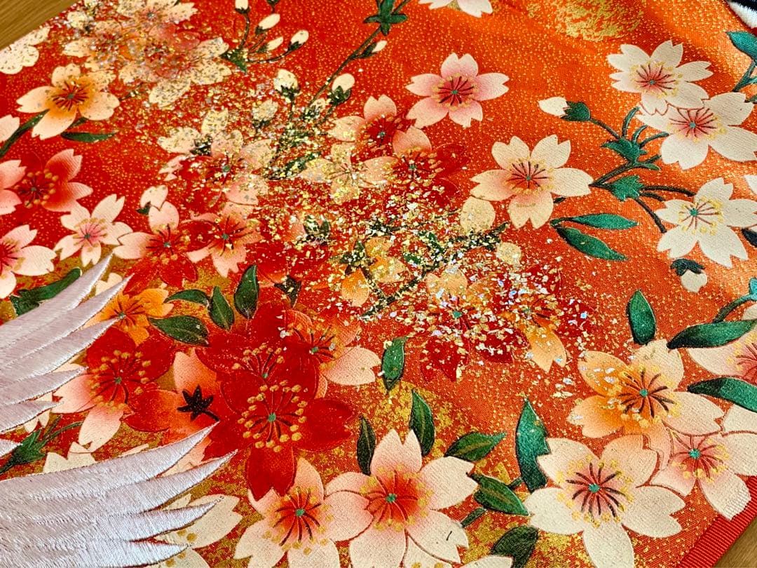 ☆京都発・豪華絢爛・新品 西陣織打掛 鶴 織物・タペストリー！ - メルカリ