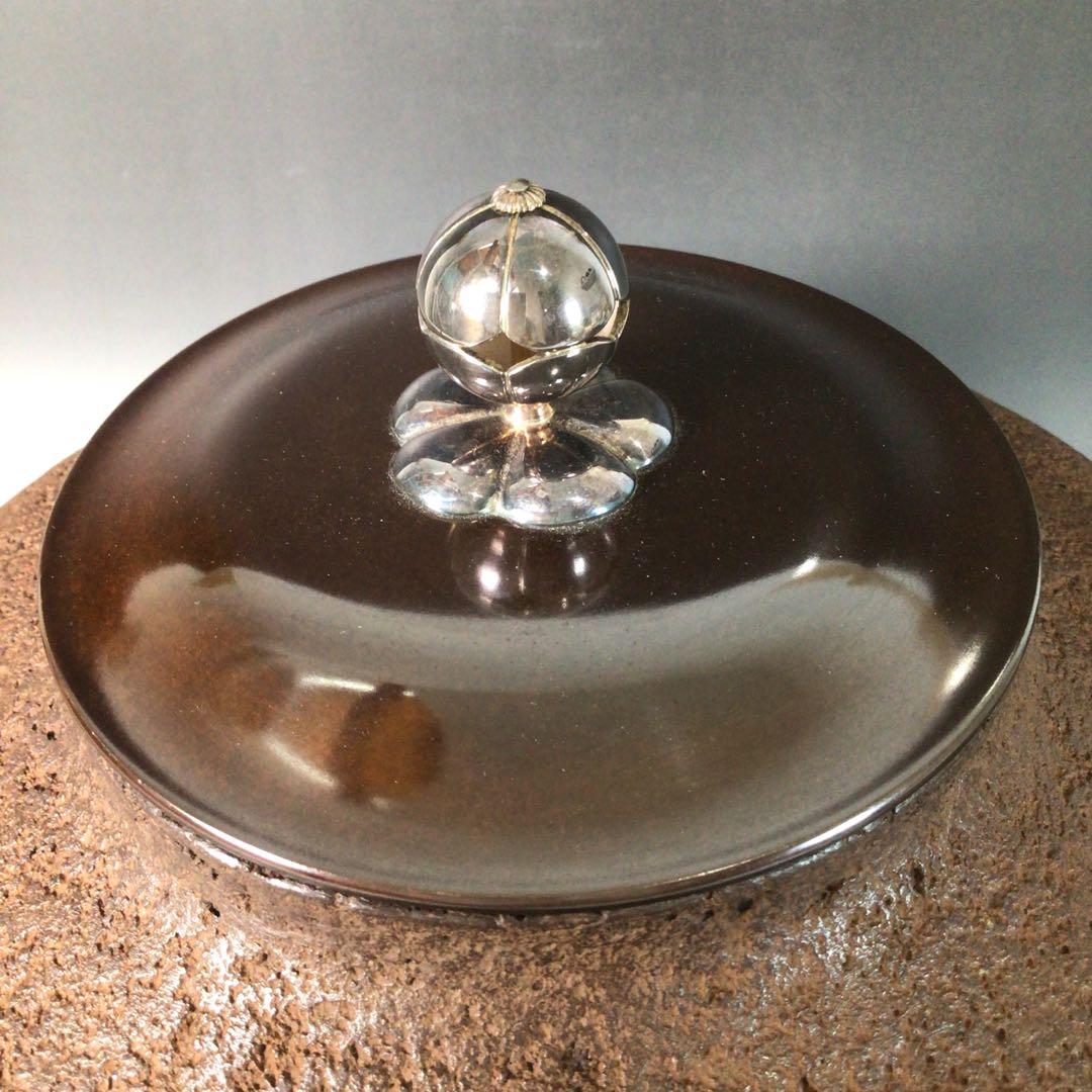 S2 茶釜 『釜師 和田美之助造』『銀摘み』『阿弥陀堂釜』 共箱