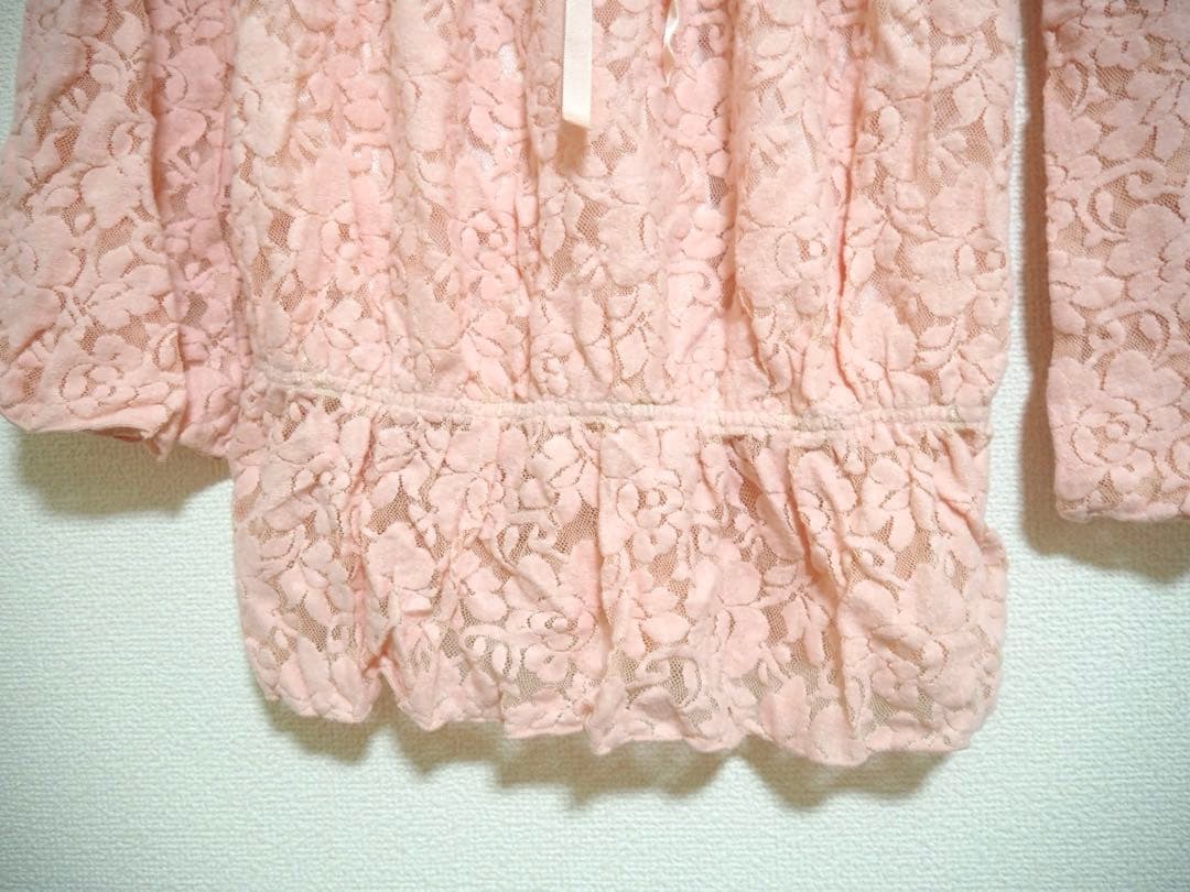 LIZ LISA ピンク レース ワンピース フレアスリーブ リズリサ 希少