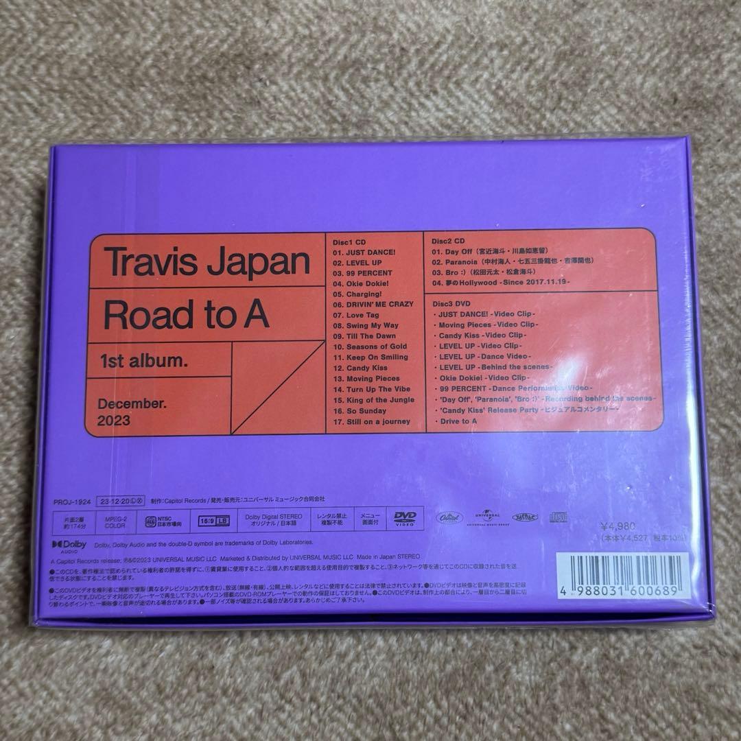 ☆新品未開封☆ Travis Japan 「Road to A」FC限定盤 - メルカリ