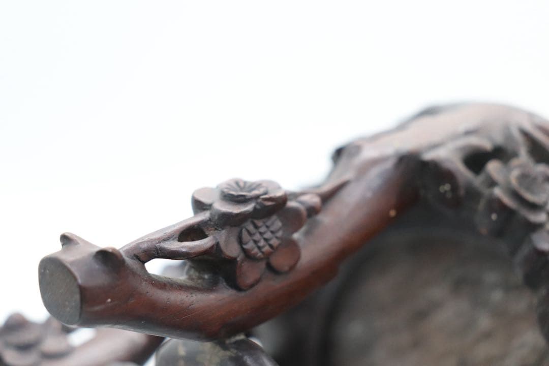 中国 梅彫 大理石嵌唐木花台 茶道具 送料込み260113 - メルカリ