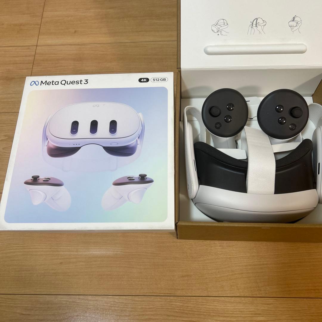 メタクエスト３  Quest3 512GBモデル　 VRヘッドセット Meta Quest 3 512GB (旧Oculus) [VRヘッドセット /解像度が30％向上 /2