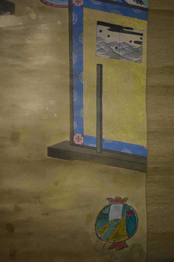 模写/鏑木清方/紫式部/画賛/盆栽/人物図/布袋屋掛軸HJ-31 - メルカリ