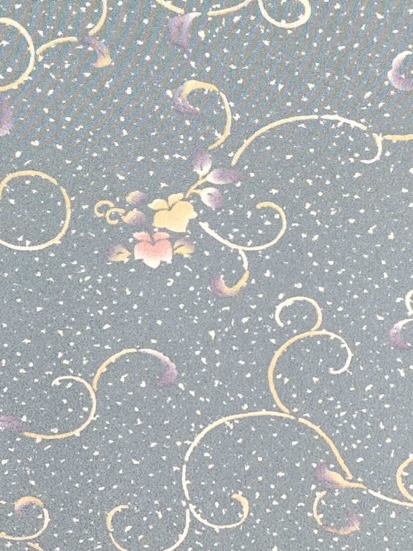 三*9様 新品 東レ シルック 着尺 367 反物 ブルー 青 ポリエステル