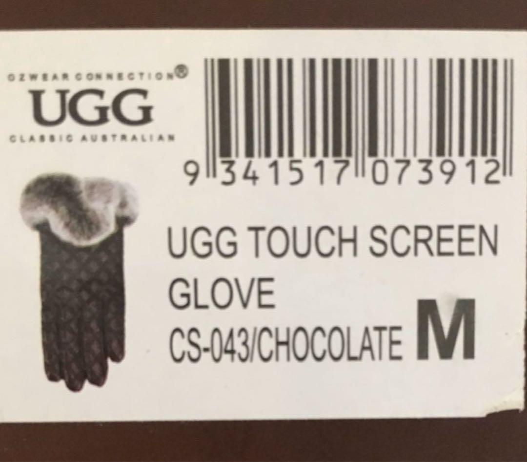 ひ*か様 UGG 本革 本革手袋 濃いチャコール タッチスクリーン対応