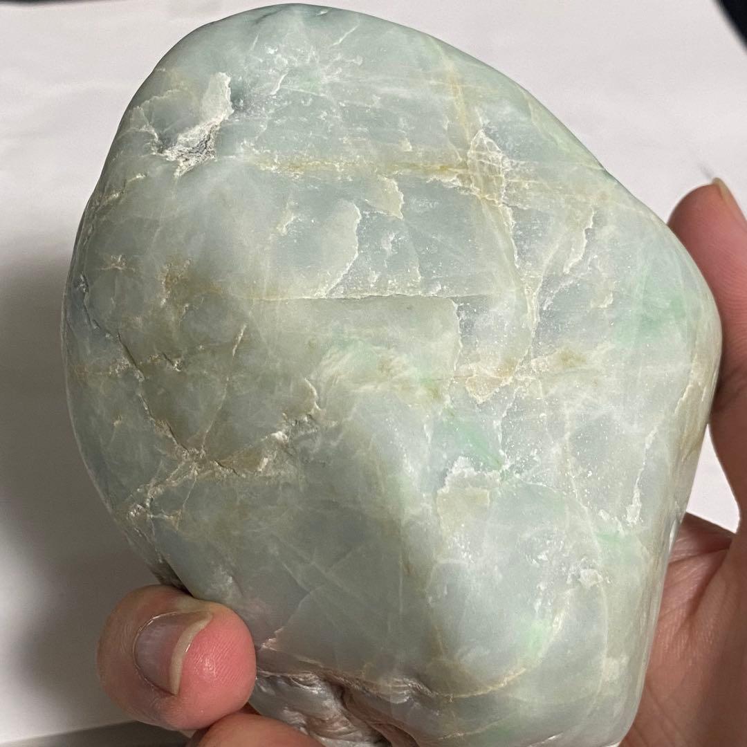 糸魚川翡翠 上質 白緑 小滝圧砕 1053g - メルカリ