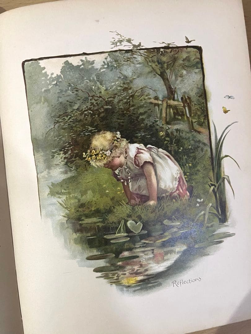 No.409希少 古書 洋書 絵本 児童書 アンティーク ビクトリア 詩集 童謡