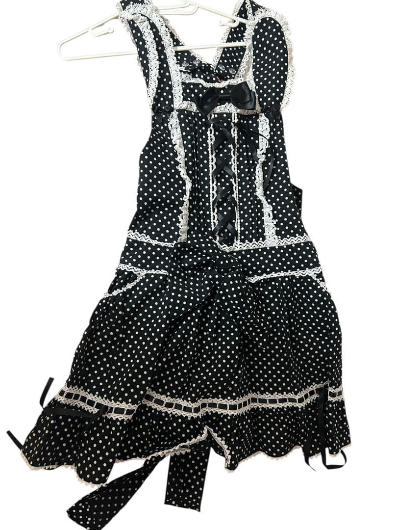 ♡BABY Dotツイルのうさぎさんサロペット ブラック♡