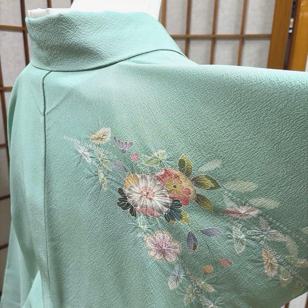 正絹　付け下げ《流れ　辻ヶ花》