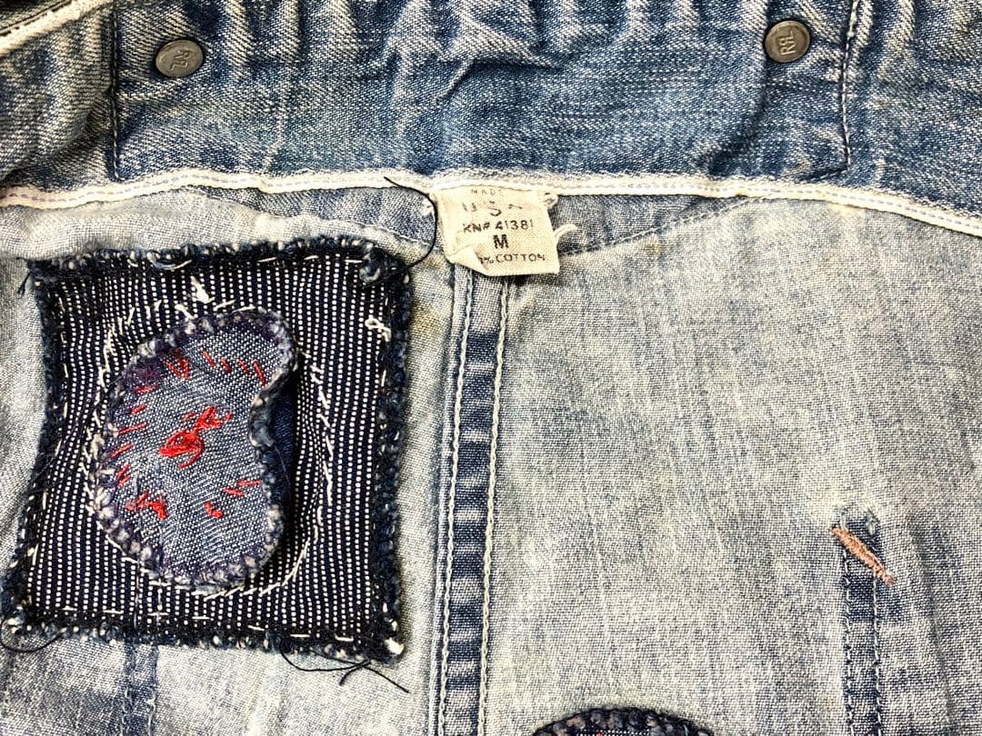 RRL ダブルアールエル オーバーオール リペアダメージ加工 ラルフ