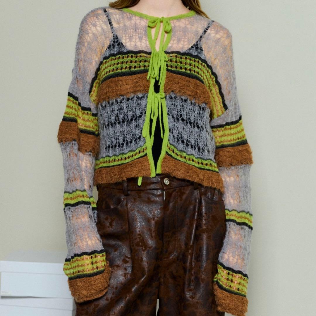 maison special 2way リボンカーディガン MAISON SPECIAL（メゾンスペシャル） カーディガン 2way Ribbon