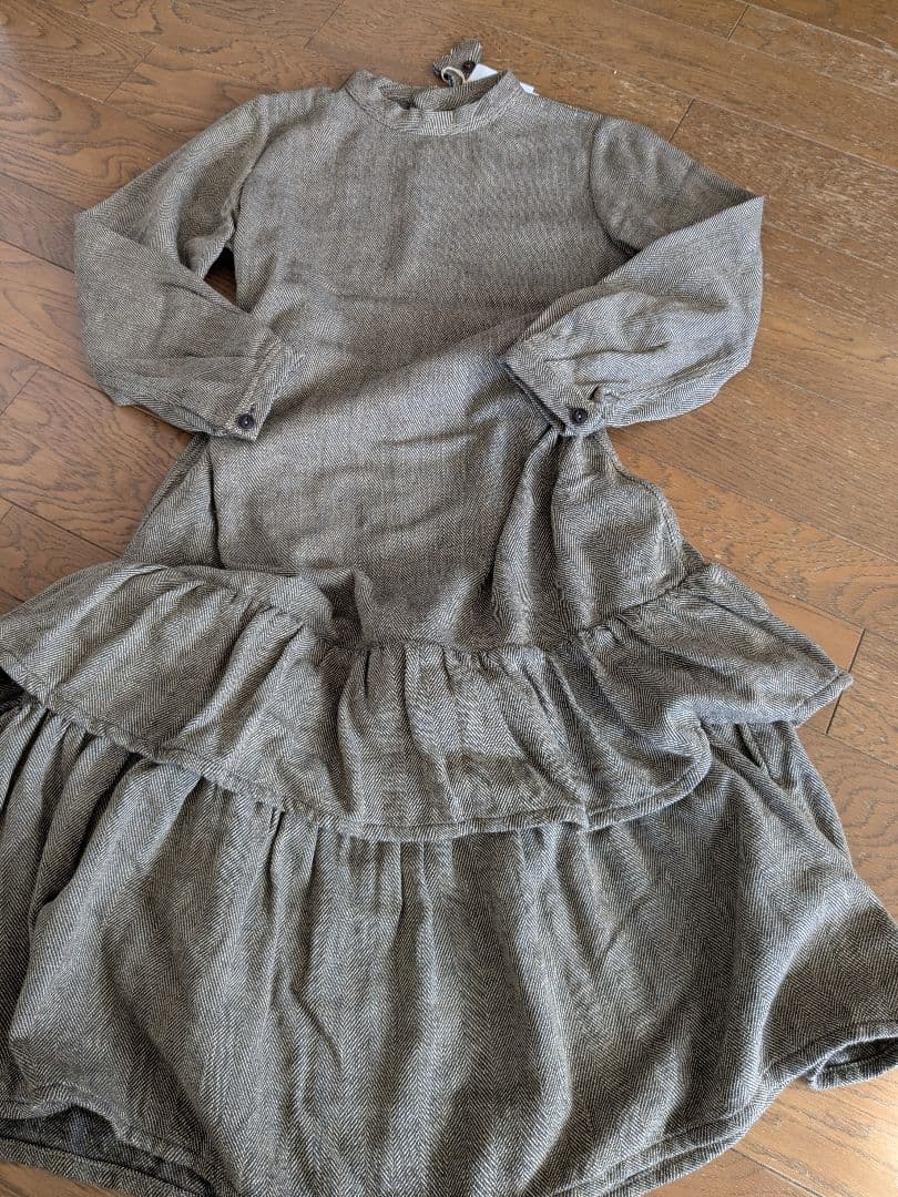 45R　未使用品 インディゴネルのティアードフリルドレス 定価70400円 45R インディゴネルのティアードフリルドレス 45rpm - メルカリ