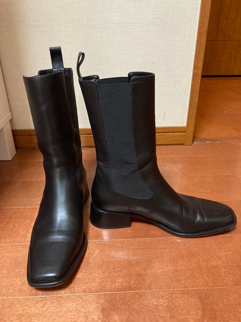 NEOUS ネオアス サイドゴアブーツ　38 エネス ENESS サイドゴアブーツ （NERO(BLACK)） -waja bazar - 海外