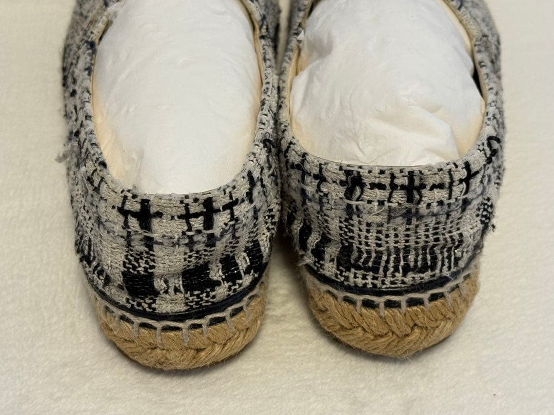 USED☆CHANEL☆シャネル☆可愛いツイード☆エスパドリーユ☆36☆正規店