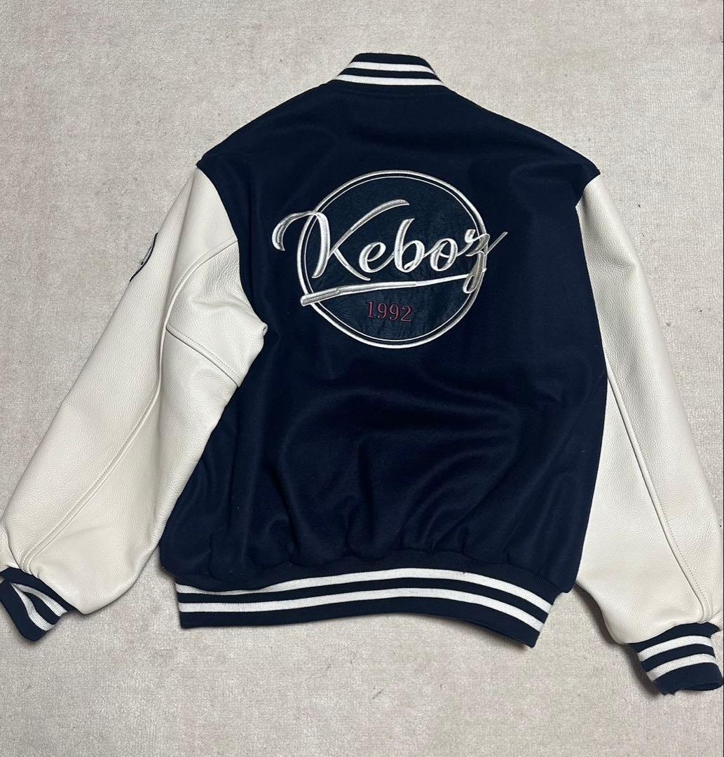 Keboz スタジャン 1992年 ネイビー/ホワイト