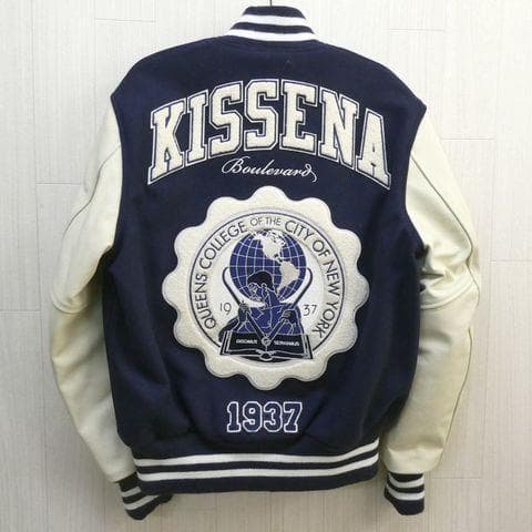 KITH キス キース CUNY スタジャン スタジアムジャンパー S ネイビー