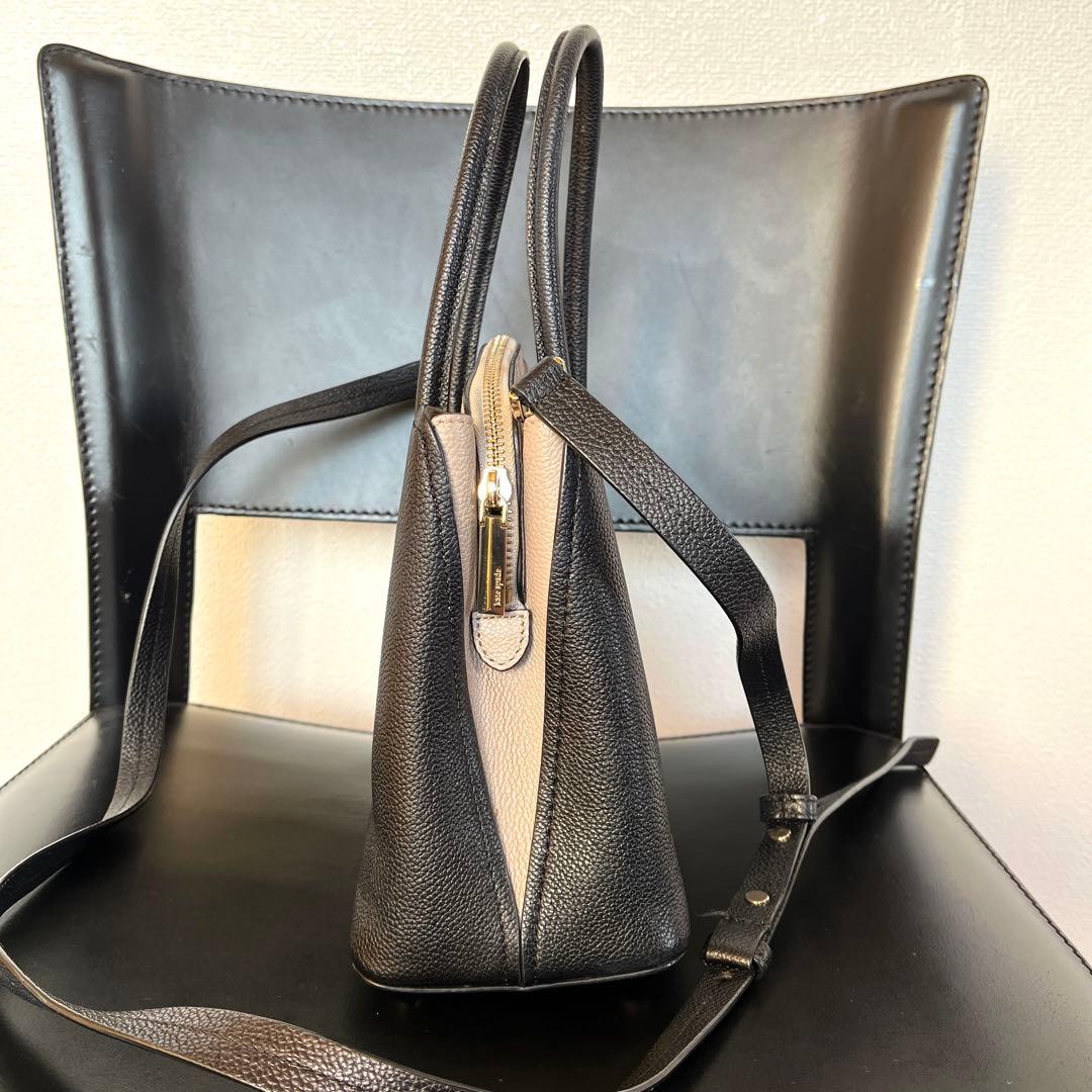 ケイトスペード マルゴー ミディアム 2way ショルダーバッグ 本革 黒