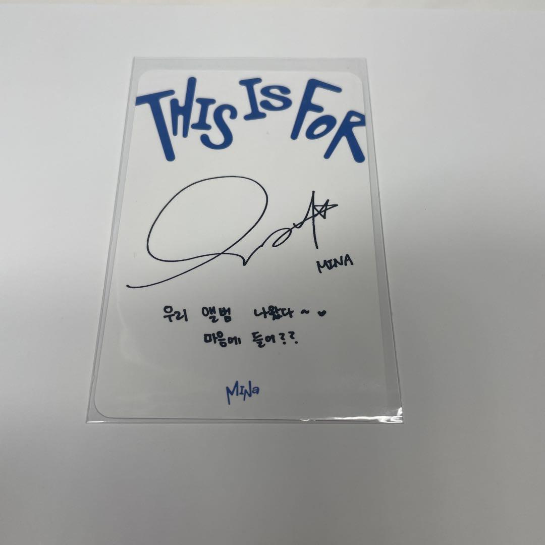 TWICE ミナ This is for トレカ - メルカリ