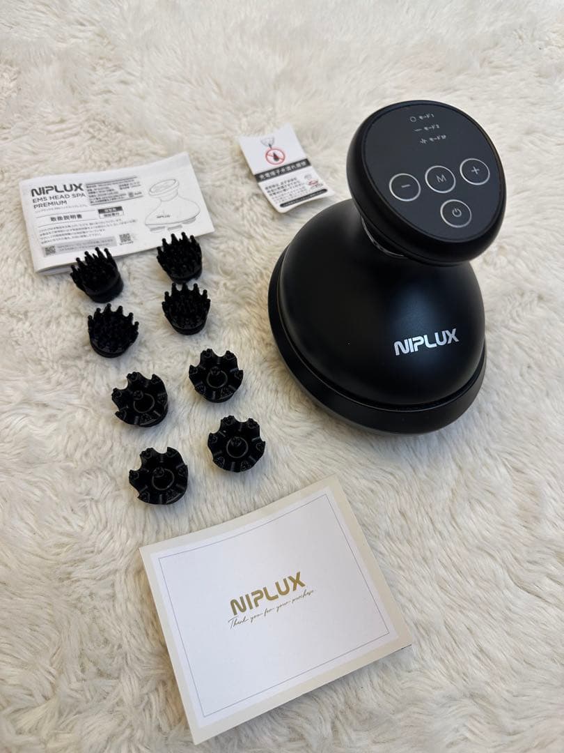 NIPLUX マッサージ器 ブラック グッドデザイン賞受賞】NIPLUX NECK RELAX 1S│ネックマッサージャー