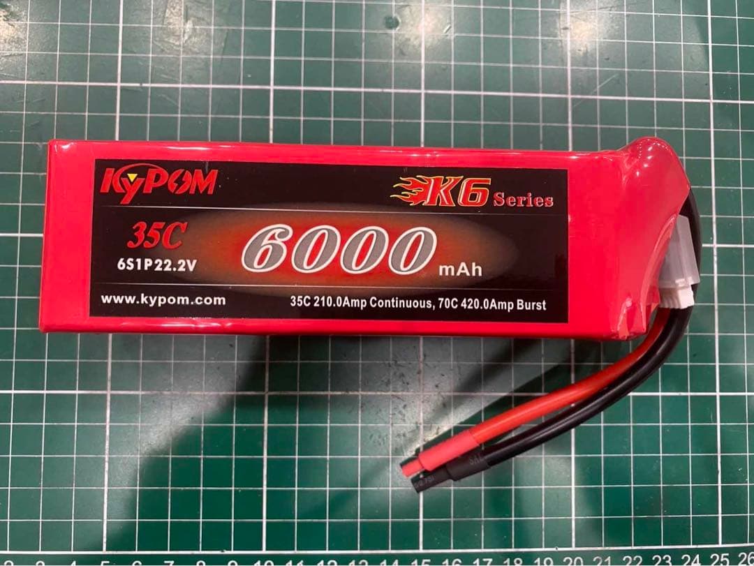 KYPOM battery キーポン バッテリ 新品未使用　6000mAh 6S Kypom K6 6.6V 850mAh 20C40C リフェ バッテリー☆ホビーショップ青空