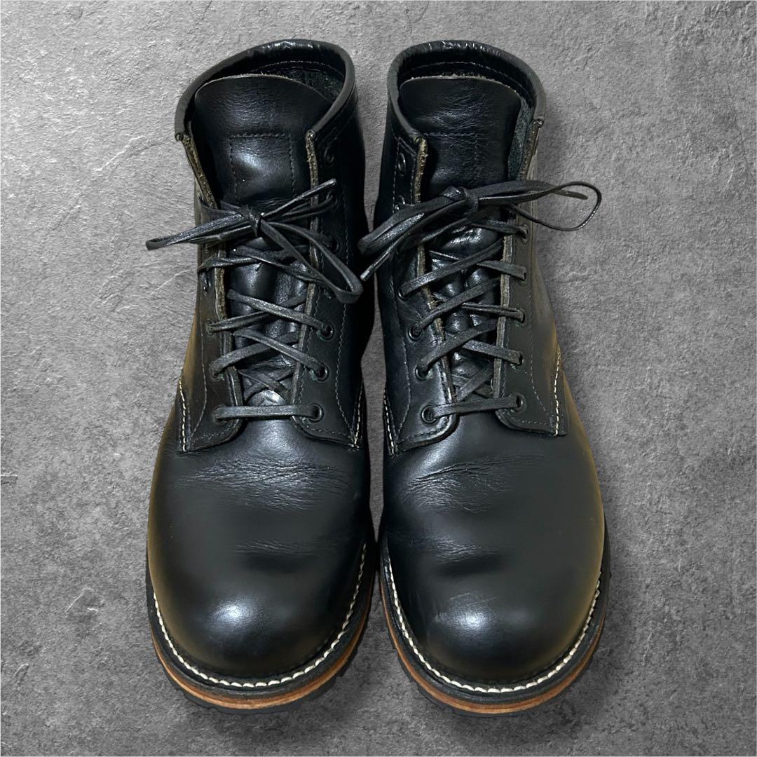 27.5cm RED WING 9014 BECKMAN ワークブーツ 本革 黒