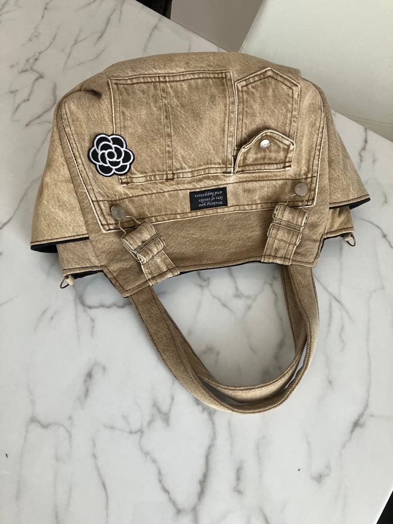 895 tatdwtg様専用大きめデニムリメイクバック ハンドメイド2点