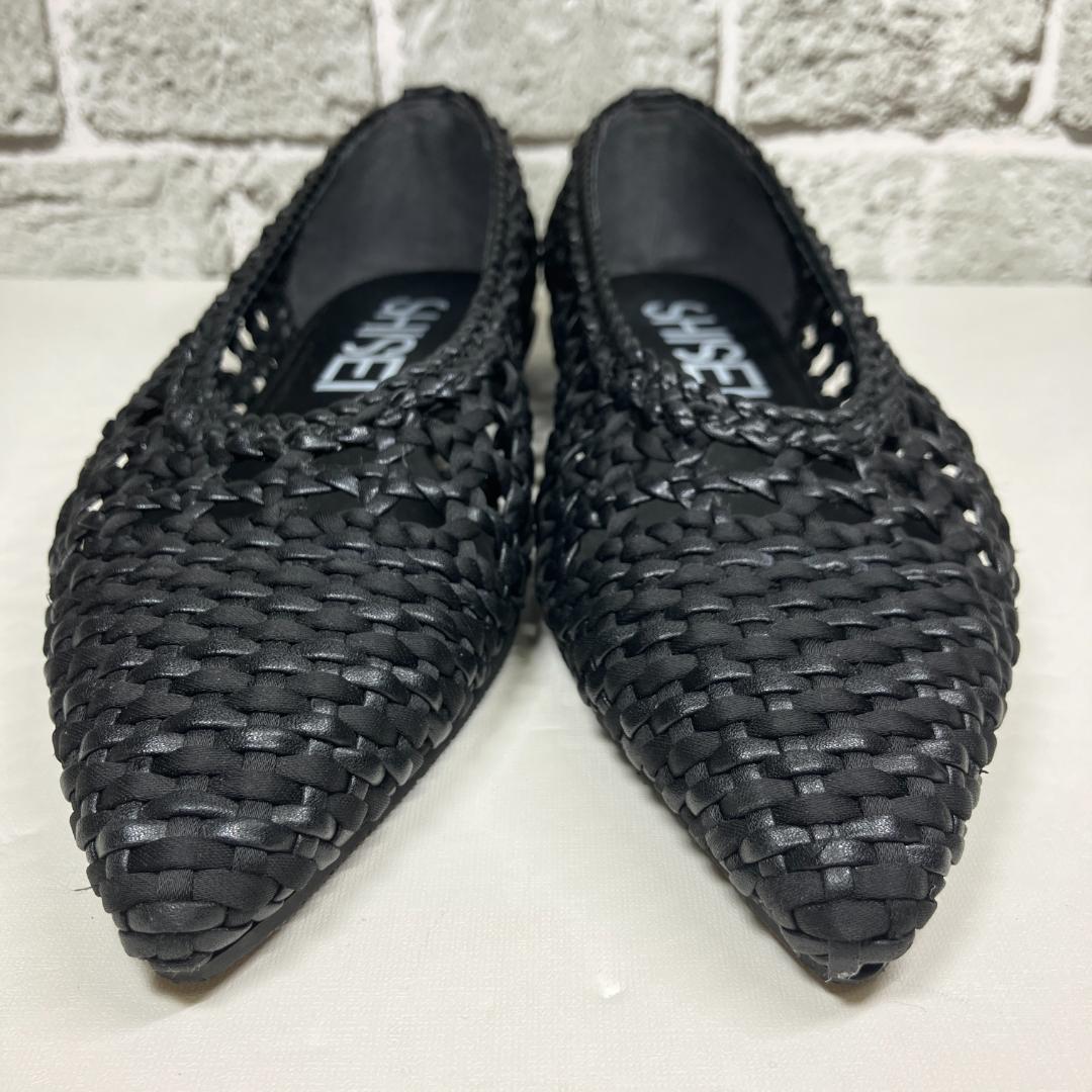 極美品】シーセイ SHISEI メッシュ ポインテッドトゥ 23.0 - メルカリ