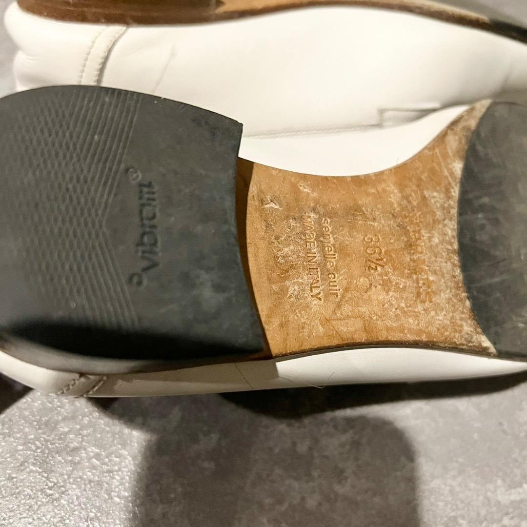 ⭐️HERMES⭐️エルメス コンスタンス ローファー ホワイト 23.5cm