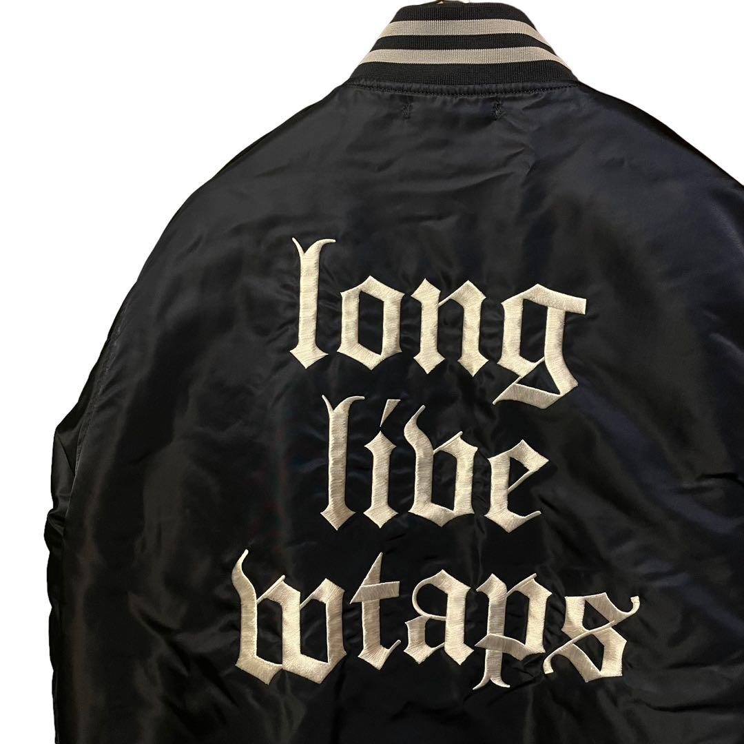 L WTAPS BENCH JACKET NYLON SATIN NAVY - メルカリ