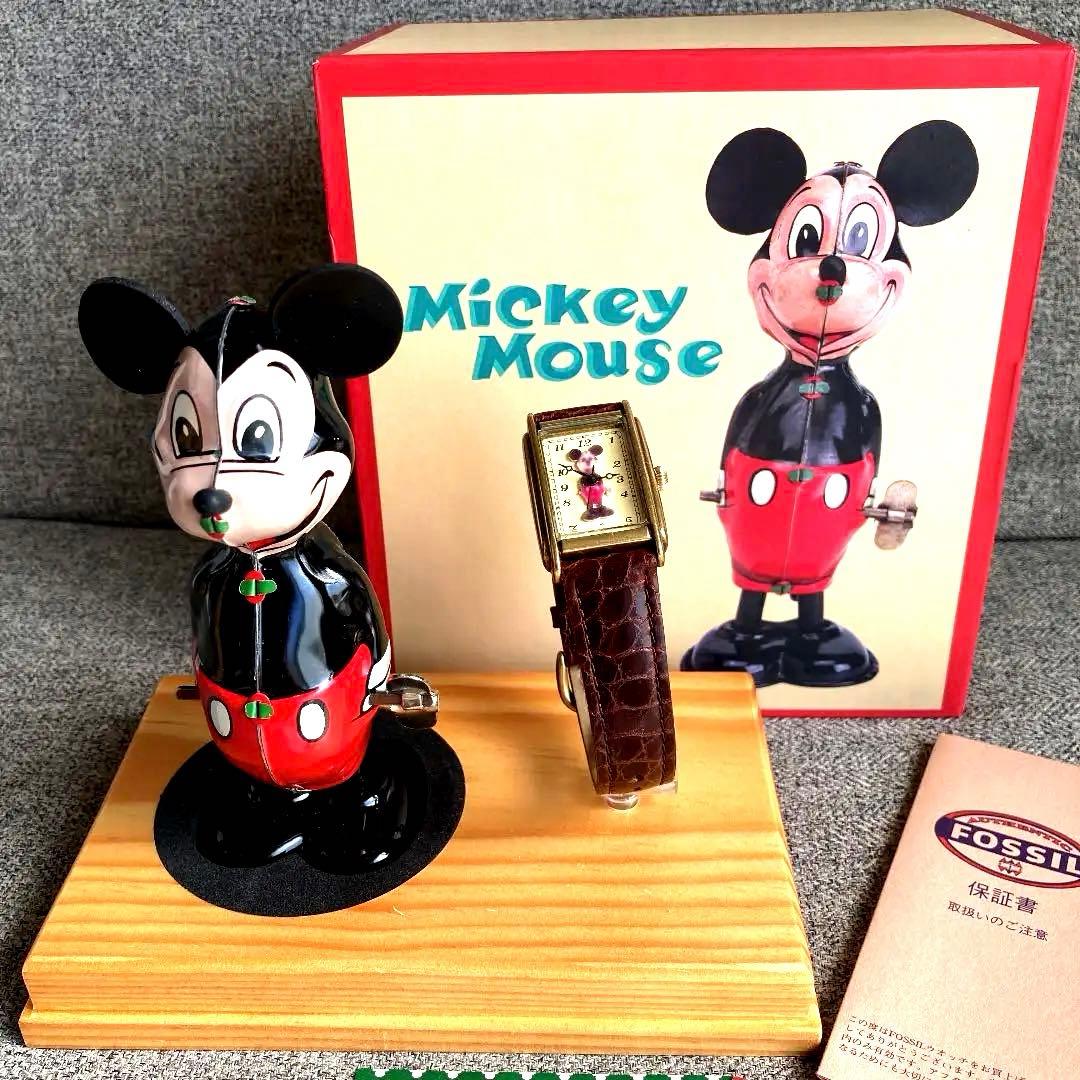 ヴィンテージ　ディズニー　ミッキー70周年バースデイ　ティントイ&腕時計セット ヴィンテージ ディズニーミッキー70 周年バースデイティントイ＆腕時計