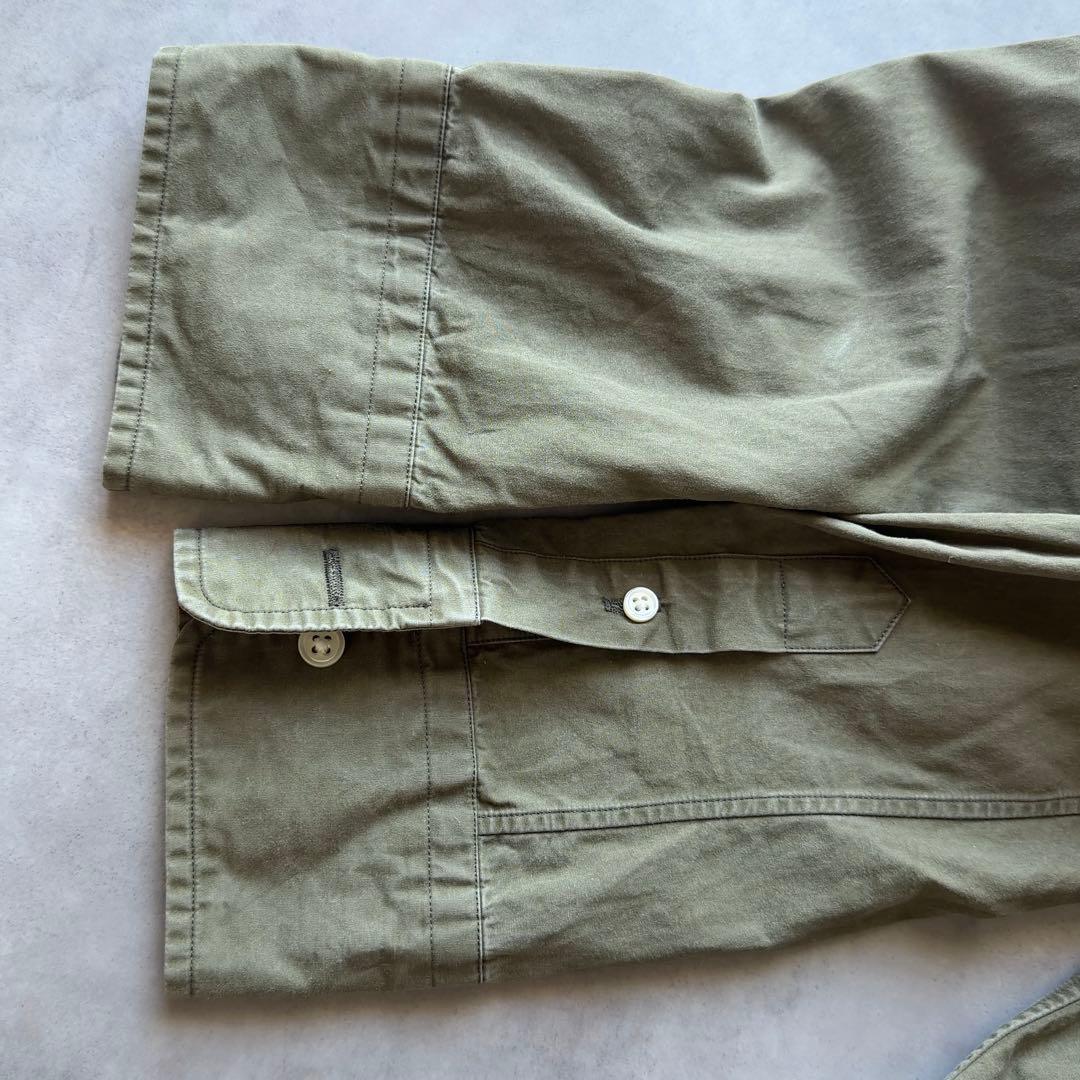 MADISONBLUE】マダムシャツ ウォッシュドアウト カーキ コットン02