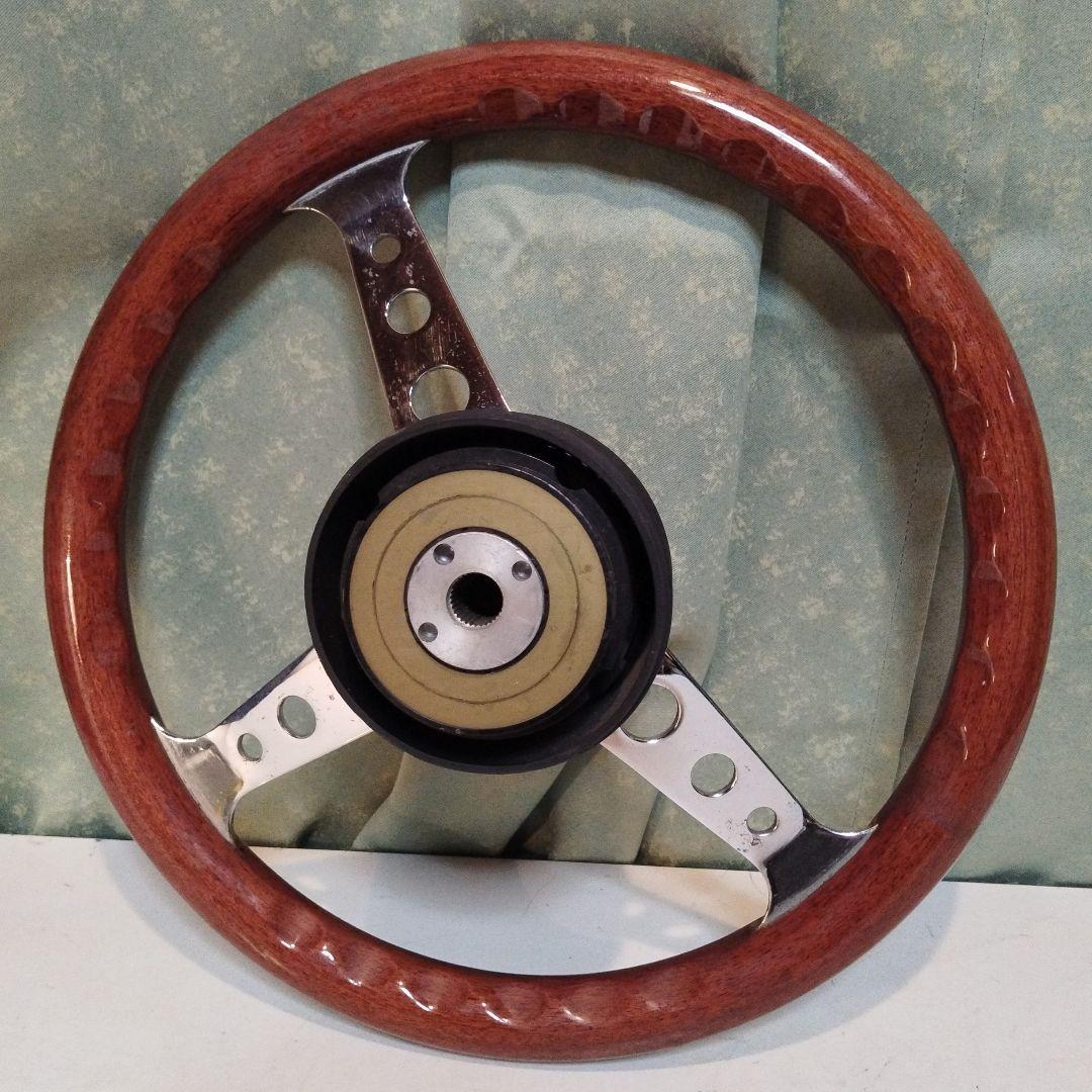 旧車 1部木製 木製ハンドル DINOS 直径36cm