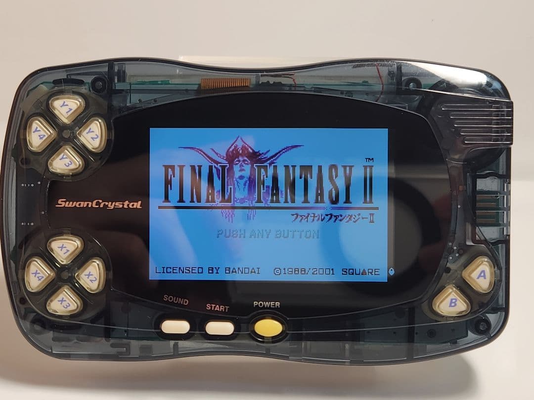 ◇良品◇レアカラー！スワンクリスタル IPS液晶 クリアブラック 電池蓋