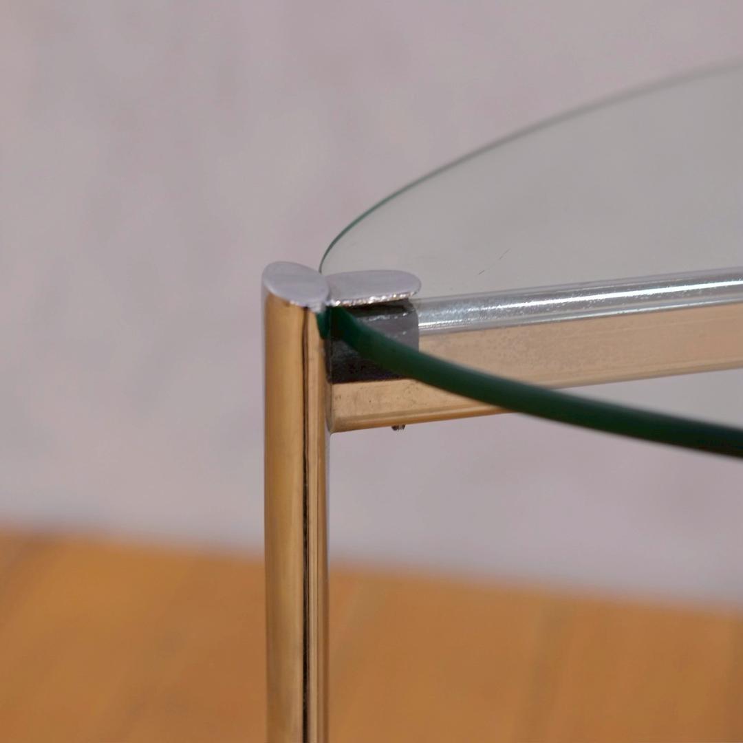 ポストモダン ガラス サイドテーブル - メルカリ