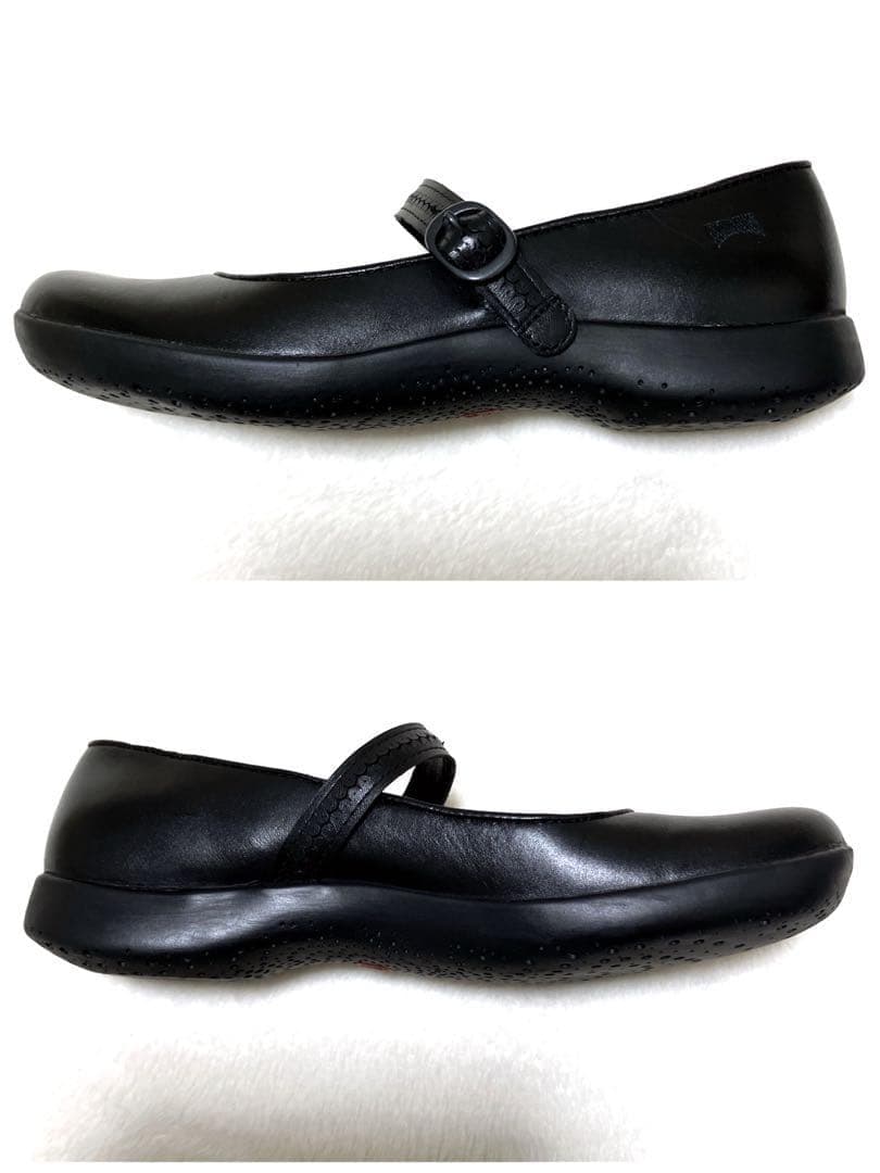 美品 現行品 カンペール スパイラルコメット メリージェーン 本革 37