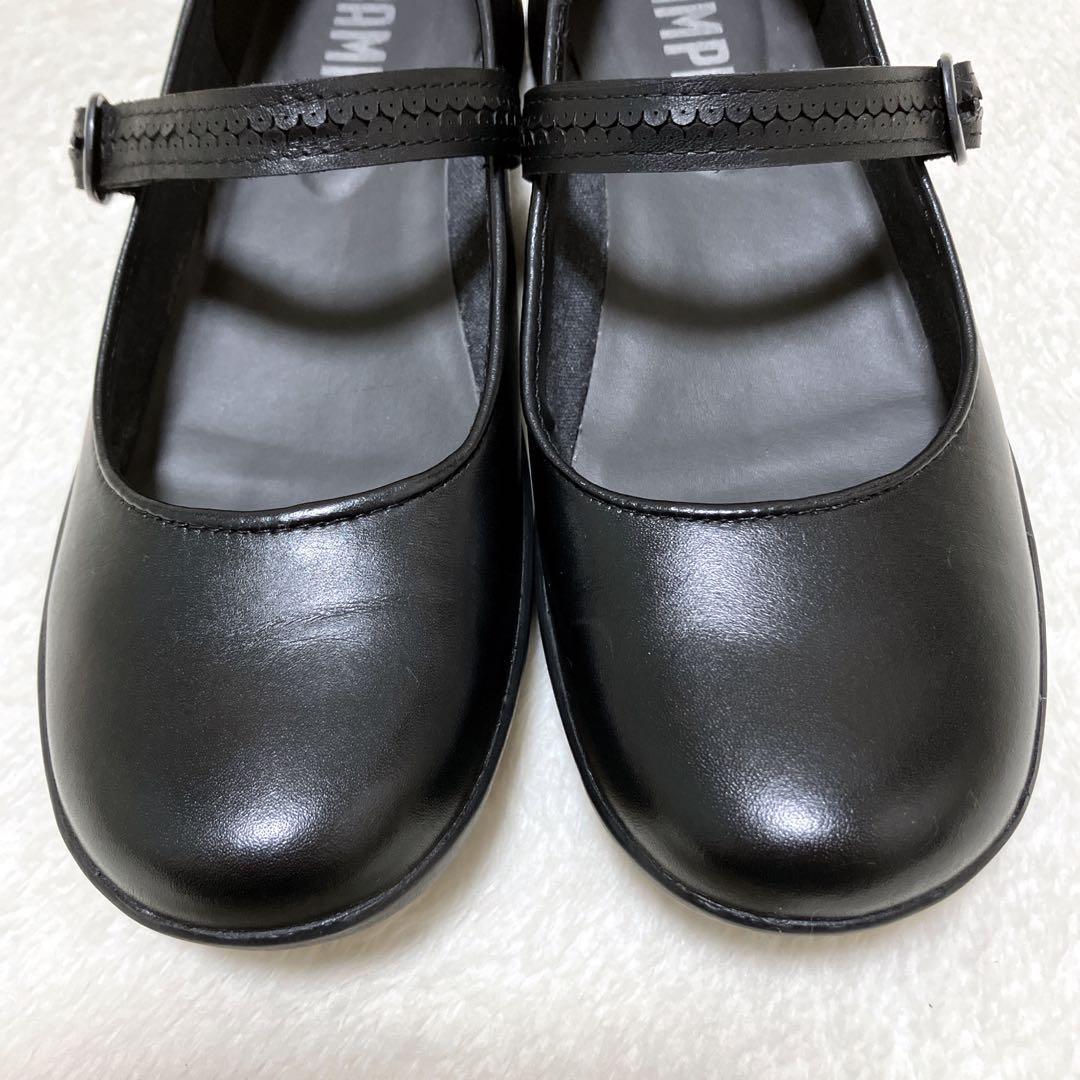 美品 現行品 カンペール スパイラルコメット メリージェーン 本革 37