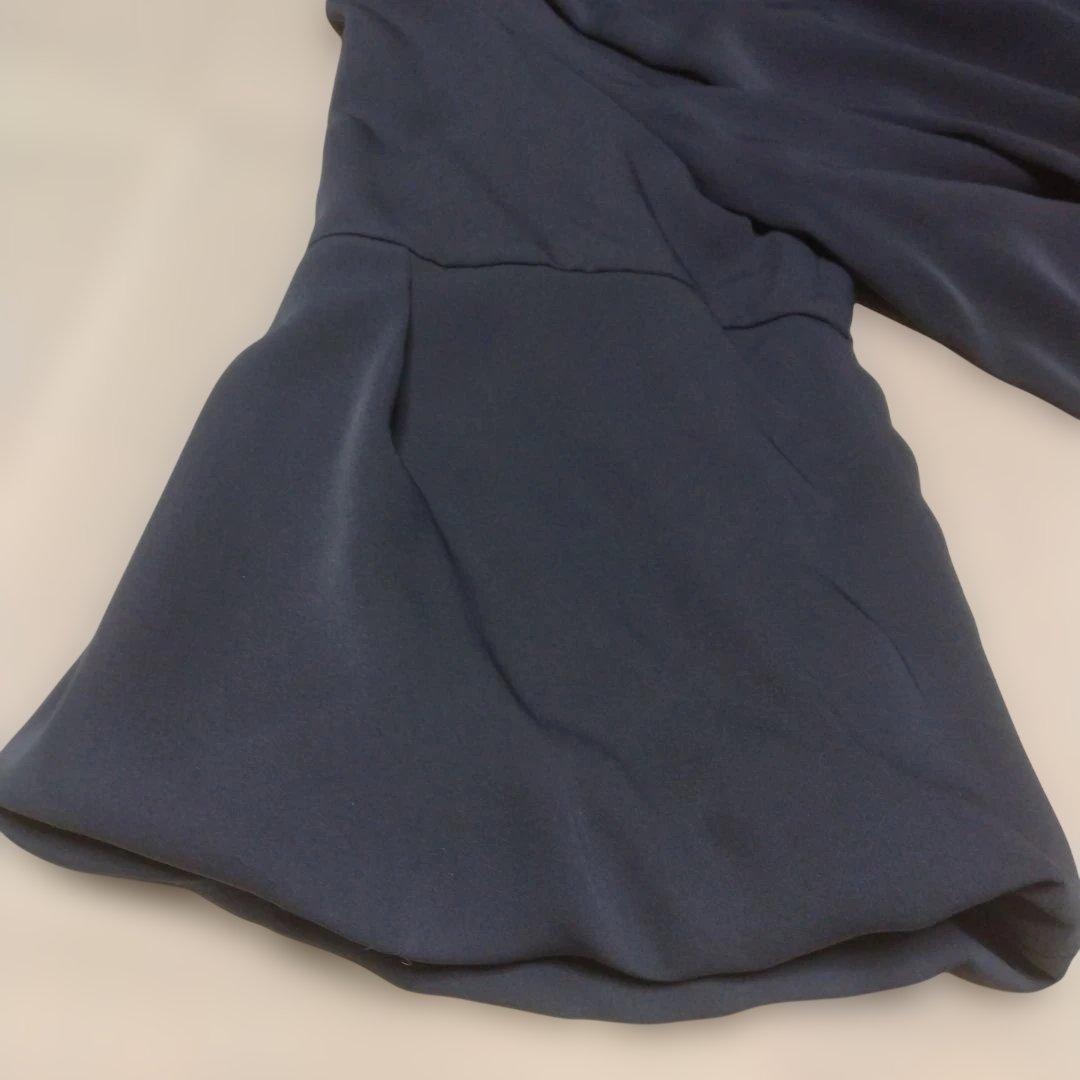 ローズティアラ 七分袖 ワンピース ネイビー サイズ46 - メルカリ